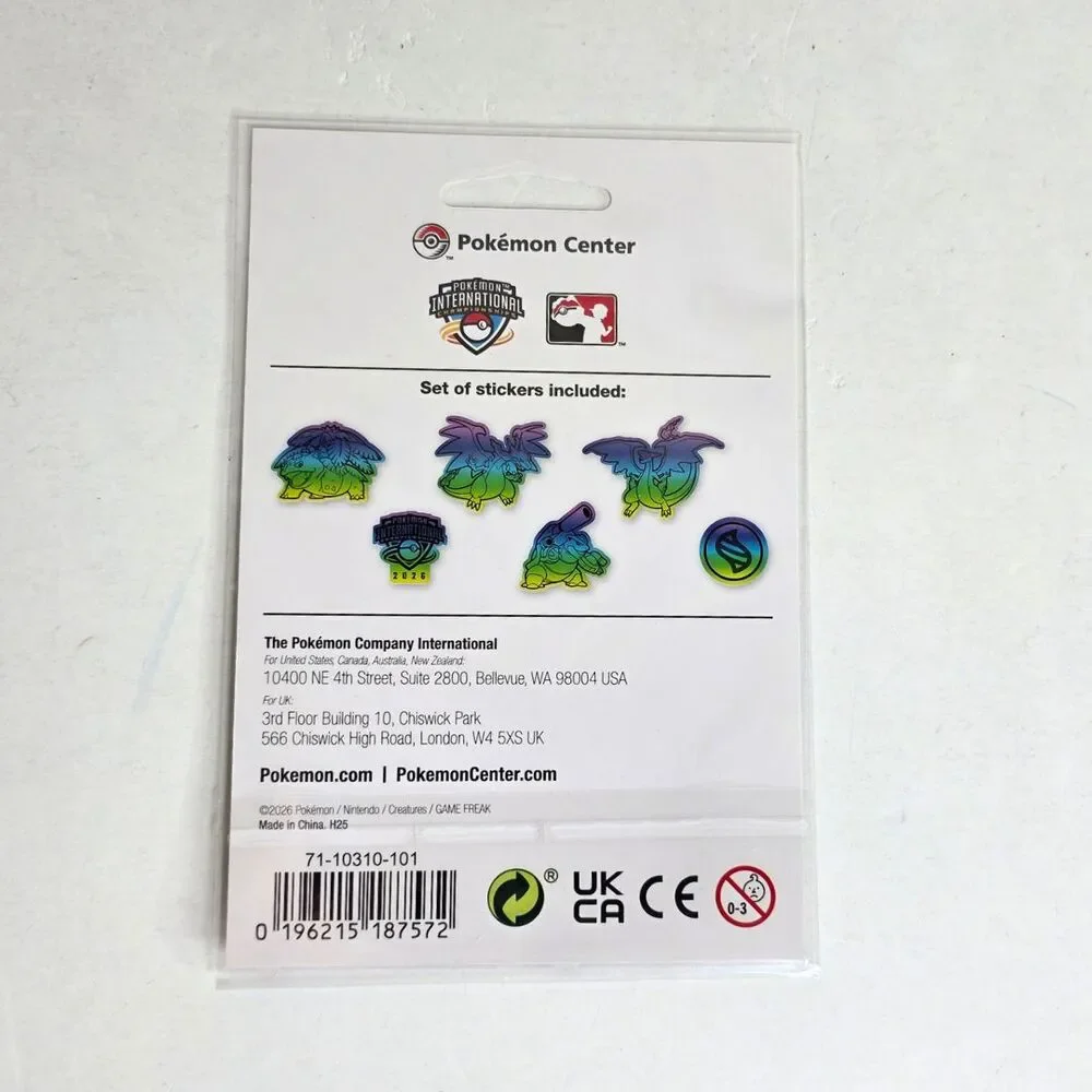 Pokémon Center NAIC 2026 Pokemon International Championship Exclusive Stickers